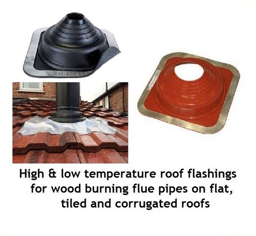 Roof flashing flue - flashing, pipe