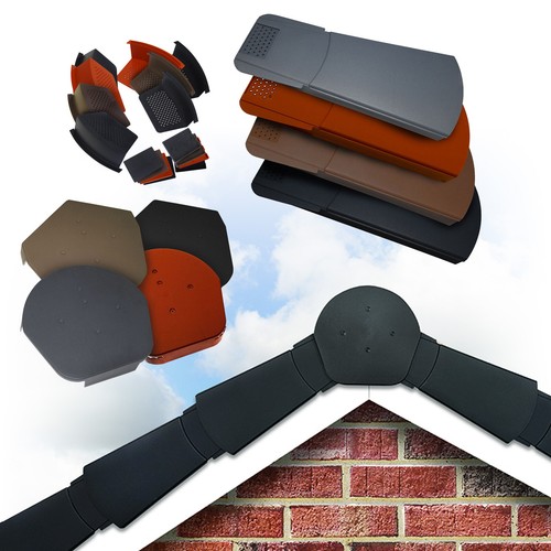 Roof dry verge end cap - roof,